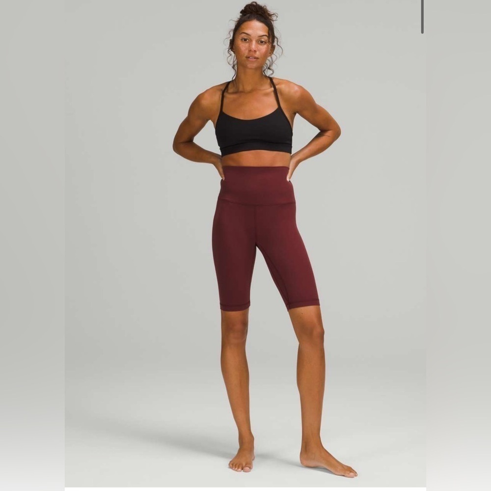 Lululemon Align Super High Rise Short *10" in Red Merlot